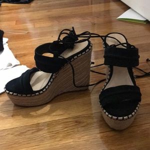 Lace Up Wedges